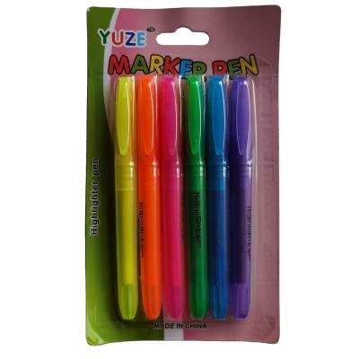 China Hot Marker Pen School Custom Highlighter Pen Sales Promotion Wholesale Price Paper Style New for sale