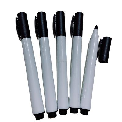 China Mini Black Dry Erase Whiteboard Marker Pens Whiteboard Marker with Brush for sale