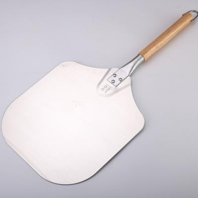 China Sustainable Aluminum Pizza Skin, Wooden Handle for sale