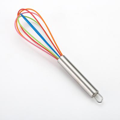 China Viable Beaters For Cooking , Silicone Colored Balloon Egg Beater For Beating Mixing Stirring Cooking Baking for sale