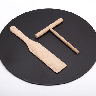 China Sustainable baking set, pre seasoned steel+ dough roller and spatula for sale