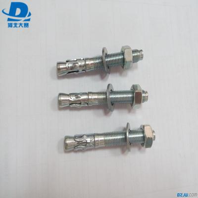 China Carton stell / M6-M24 alloy steel wedge anchor bolt plain / zinc plate / dacromet for sale