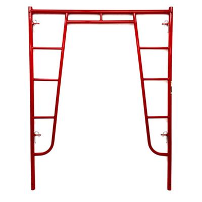 China W-Style Heavy-Duty Walk-Thru Scaffold Frame with Candy Cane Locks Walk-Thru Arch metaltech scaffolding for sale