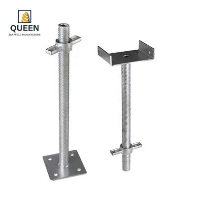 China LINYIQUEEN U Head Scaffolding Base Jack and U-Head Jack Adjustable Screw Jack for sale