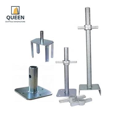 China Scaffolding Parts Screw Base Jack Hollow Traditional Design Style For Hotel for sale