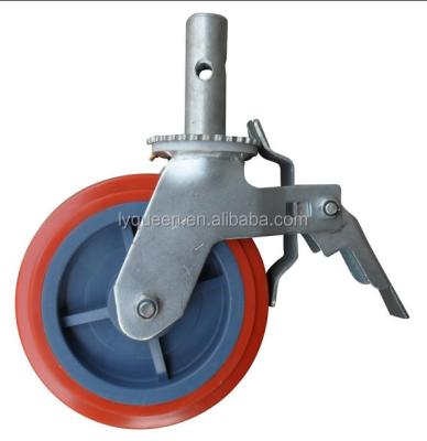 China Heavy Duty Scaffold Rubber Caster Wheel customized Contemporary Design Style for sale