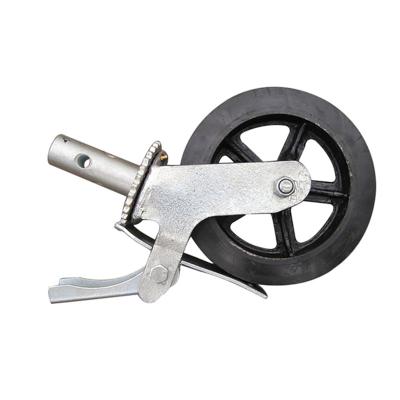 China Heavy Duty Rubber Caster Wheel Hardware Outdoor PU Castor Scaffolding for sale