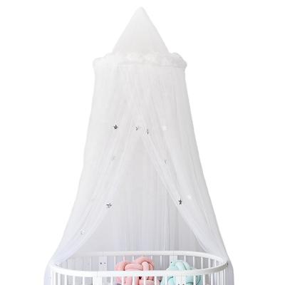 China LLIN Romantic Feather Dome Bed Curtain Dome Mosquito Net Mesh Baby Sleep Bed Canopy for sale