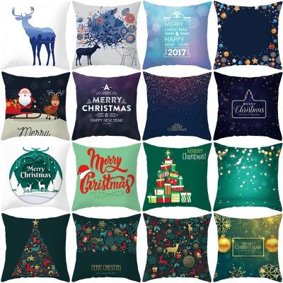 China New Model PORTABLE Customized American Style More Christmas Designs Cushion Cover Pillow Case for sale