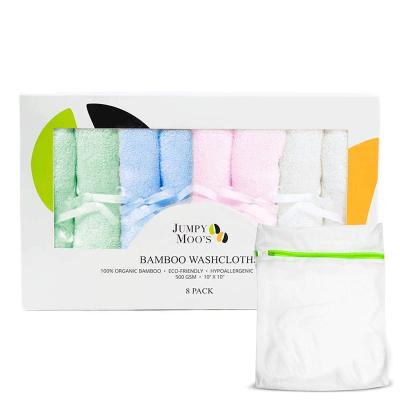 China Baby Viable Washcloths Towel Soft Bamboo Face Towel for Baby and Adult Baby Registry Item and Shower Gift for sale