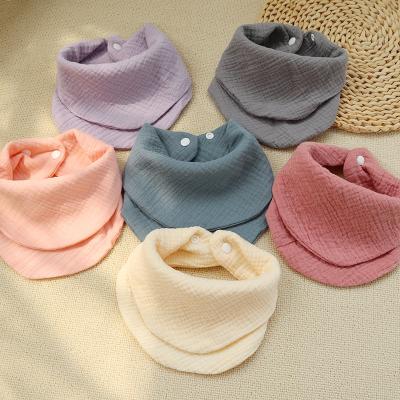 China Washable Perfect for a Baby Bib Drool Towel Newborn Gift Muslin Cotton for sale