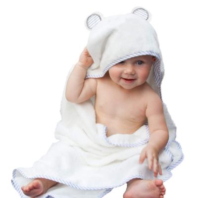 China Baby Hooded Towel Ultra Soft Sustainable Towel Large Bamboo Hooded Baby Towel for sale