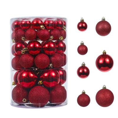 China 2021 Christmast Ornament Christmas Bauble Christmas Decoration Ornaments Unbreakable Christmas String Light Ball for sale