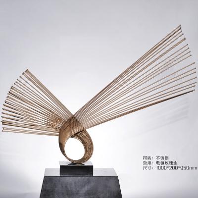 China China abstract corten metal sculpture statue for decoration hotel indoor decoration for sale