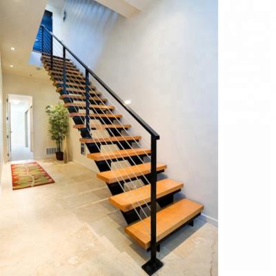 China Home Smooth L Shaped Double House Residential Indoor Stairs for sale