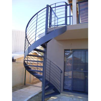 China Modern Stainless Steel Timber Wooden Spiral Staircase with Good Quality and Price for sale