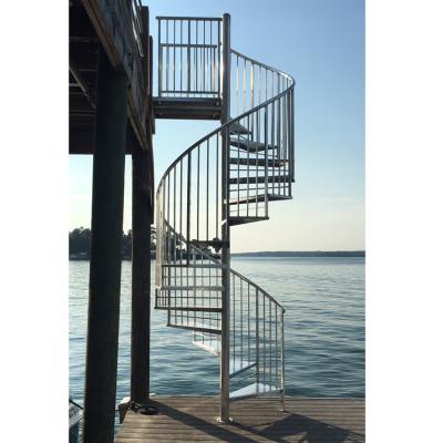 China Industrial Outdoor Steel Metal Spiral Staircase Spiral Staircase decking for sale