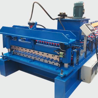 中国 New Automatic Hydraulic Glazed Hotels Tile Roll Forming Machine 販売のため