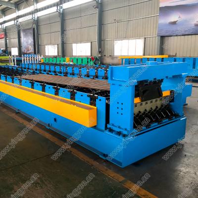 China Hotels Galvanized Plate Floor Decking Roll Forming Machine/Concrete Plate Floor Decking Panel Roll Forming Machine for sale