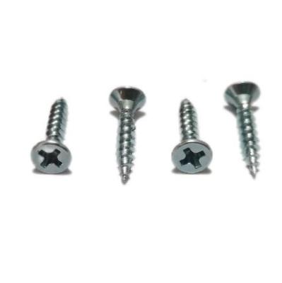 China JSCREW M3*16 Double Plate Countersunk Chipboard Screw , Blue Zinc Finishing for sale