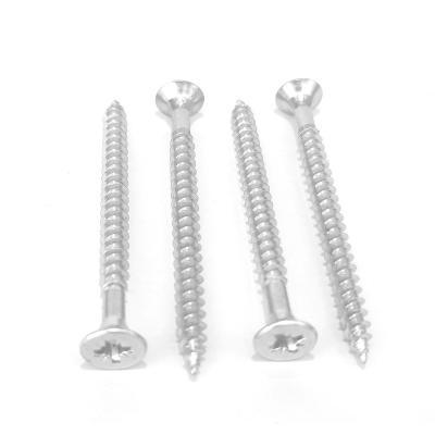 China Pozi Flat Blue Drive Zinc Flat Head Screw for sale