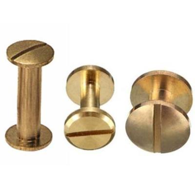 China Flatbed 1/4 Chicago Screw For Jewelry Making Chicago Brass Slotted Thumb Screw for sale