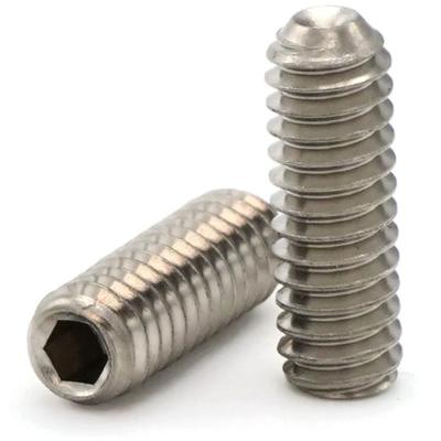 China 4#-48*3/16 headless 5/16 m10 32 in 1 m2x30 hex socket flat dog point worm set screw for sale