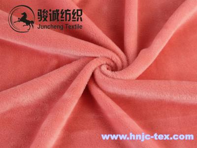 China Warm woven mirco velvet/ poly spun velour for undergarment and apparel fabric for sale