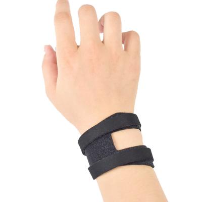 China Adjustable OEM Sports Compression Nylon Adjustable Wrist Bands Strap Teardrop TTCC Detachable Wrist Support for sale