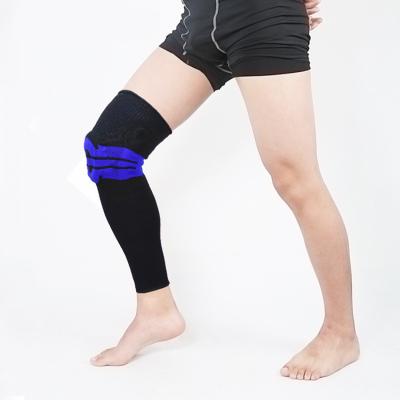 China Non Slip Adjustable Silicone Knee Brace Sports Binds Nylon Knee Sleeve Knee Support for sale