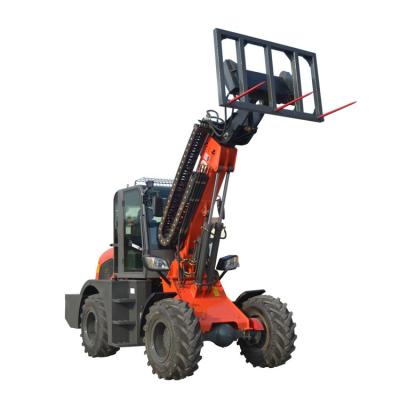 China Building Material Shops Telescopic Loader Mini Teleskoplader 2T Boom Wheel Telescopic Loader for sale