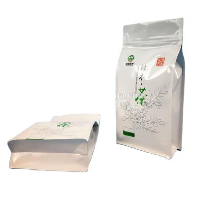 China Barrier Tea Bags 250g Aluminum Foil Flat Bottom Plastic Packaging Bags With Ziplock For Tea Or Coffee for sale