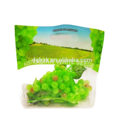 China Safety Clear Plastic Fruit Packaging Bags With Hanger Hole for sale