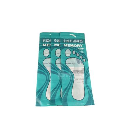 China Plastic Safety Shoe Insole Packaging Bag With Adhesive Folding And Self-adhesive Opening for sale