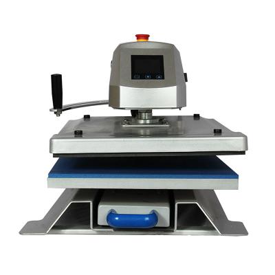 China Good Quality Hotels Pneumatic Automatic Open Parts Swing Heat Press Machine With Slide Drawer for sale