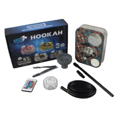 China Modern For Gifts Travel Sensitive Mini Light Up LED Glow Plastic Fancy Acrylic Hookah Accessories for sale