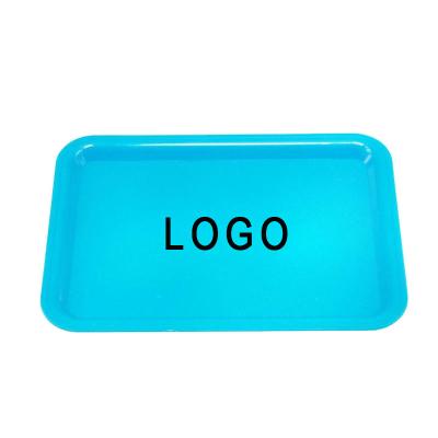 China Portable Hot Selling Tray Tobacco Custom Metal Rolling Tray With Magnetic Lid for sale