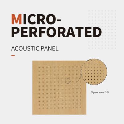 China Absorción de sonido panel de madera suspendido techo, paneles acústicos de madera perforada 12 mm en venta