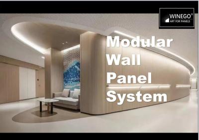 China Modulair gecomprimeerd gelamineerd wandpaneel voor woonkamer Te koop