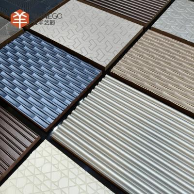 China 3D Elegant Embossed Veneer Wall Panels for Interior Design 2400mm for sale