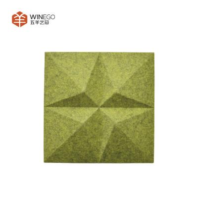 China Various Color and Shapes 3D Polyester Acoustic Panels Lightweight For Absorption for sale