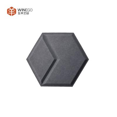 China Different Shapes to Choose 3D Polyester Acoustic Panels Lightweight For Home Wall for sale