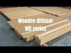 Square Shape Wooden QRD Acoustic Diffuser Enhanced Sound Dispersion For Studio