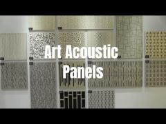 Wood Perforted Acoustic Wood Ceiling Panels Sound Absorption And Art Decoration