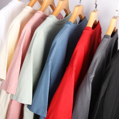 China high quality custom made unisex anti-wrinkle t-shirt tags dtg printing plus size tee cotton t-shirts wholesale simple manufacturer oversized t-shirt for sale