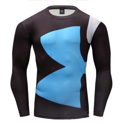 China Anti-Wrinkle Sublimation Customized LOGO Mens Polyester T-Shirt Running Event T-Shirt Design Custom Printing Full Long Sleeve T-Shirt for sale