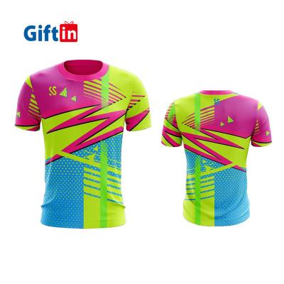 China Anti-wrinkle design your brands polyester design full all over custom sublimation sport print t-shirt marathon running dry fit t-shirt for sale