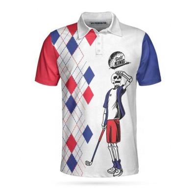 China Summer QUICK DRY High Quality Custom Design Dry Fit Sublimation Printing Golf Polo Shirts Casual Comfortable Men Golf Tops Suppliers for sale