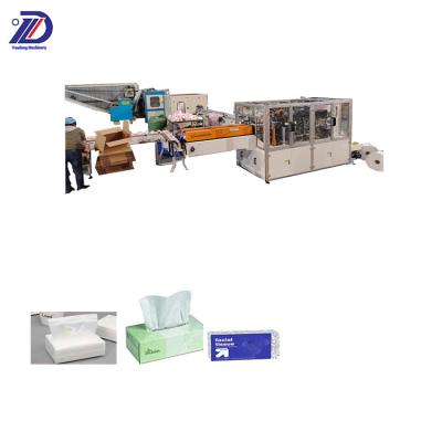 China Hotel brand new hot sales full automatic packing machine for facial tissue paper bag three-dimensional package the only one for sale