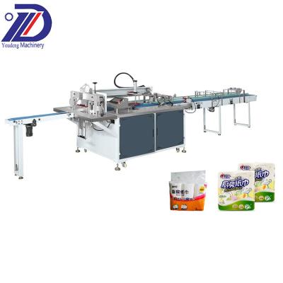 China Household Tissue Paper Production Kitchen Paper Rewinding and Shrink Packaging Machine for sale